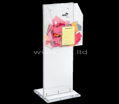 floor standing acrylic ballot box