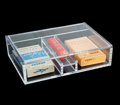 Caja de cigarrillos de acrílico transparente de diseño personalizado