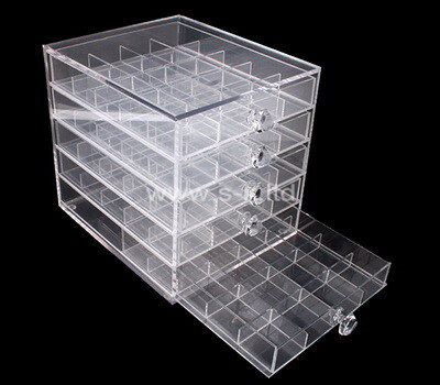 Custom acrylic 5 drawers jewelry organizer box, perspex organizer box