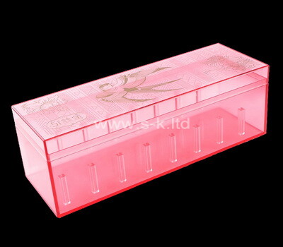 Boîtes de rangement en perspex de couleur personnalisée par le fabricant d'acrylique