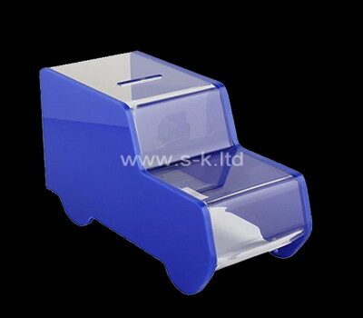 OEM supplier customized car shape acrylic kids money box