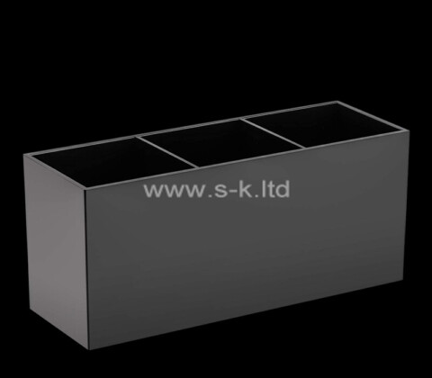 Acrylic box supplier custom plexiglass cosmetics brushes holder