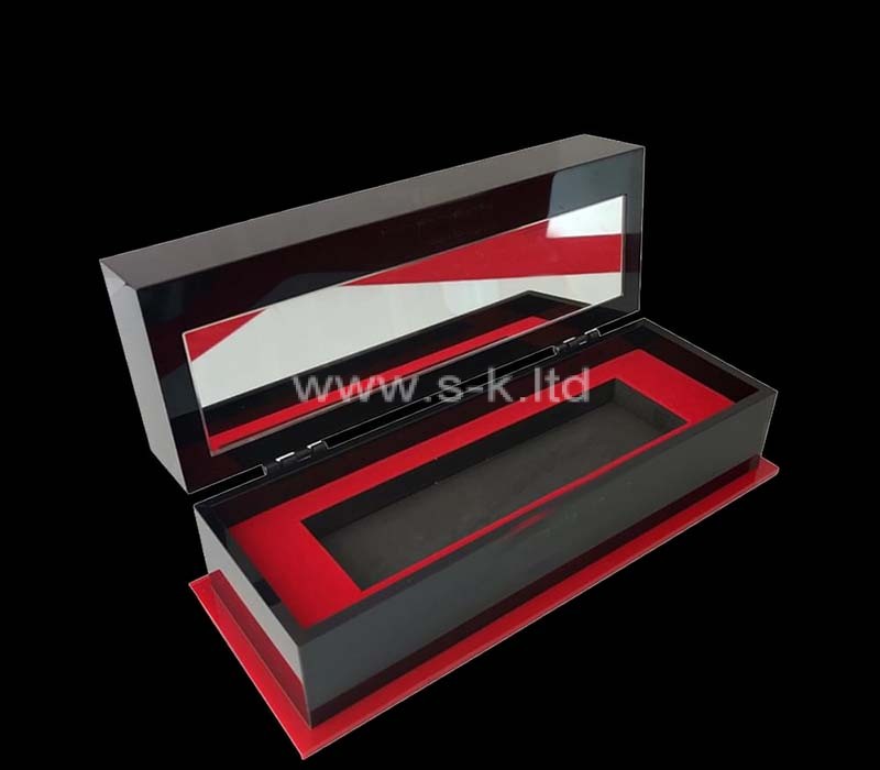 Custom acrylic flip display gift storage box