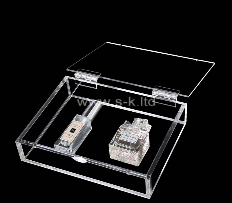 Boîte de rangement pour parfums en plexiglas