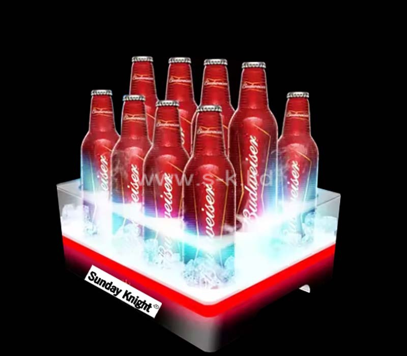 Custom wholesale acrylic luminous bar beer ice buckets