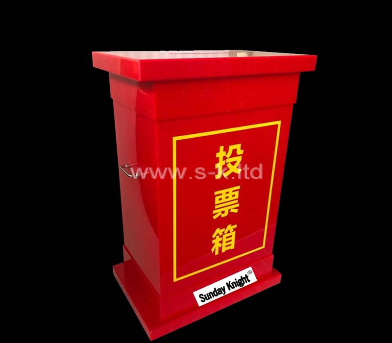 Custom wholesale acrylic lockable voting box