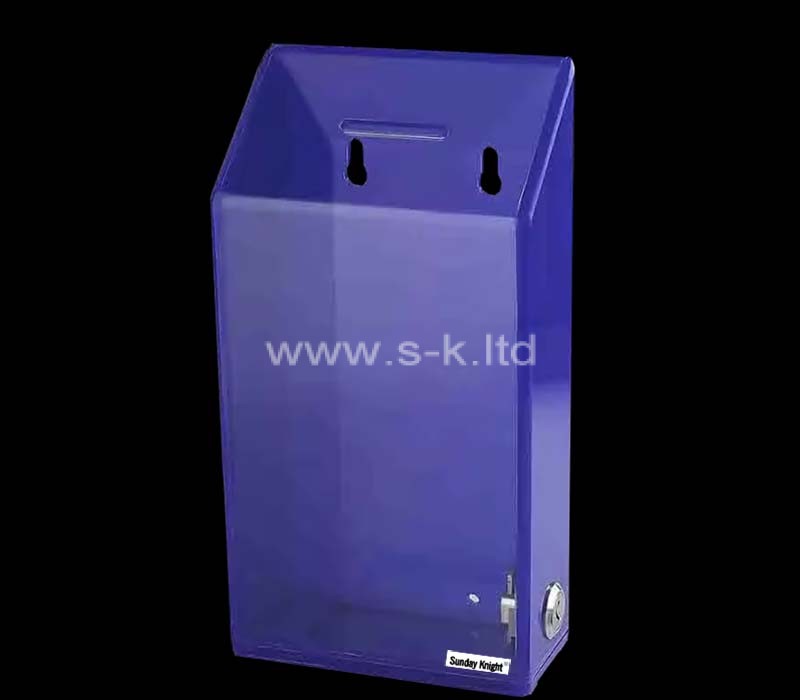 Custom wholesale acrylic wall mounted election box