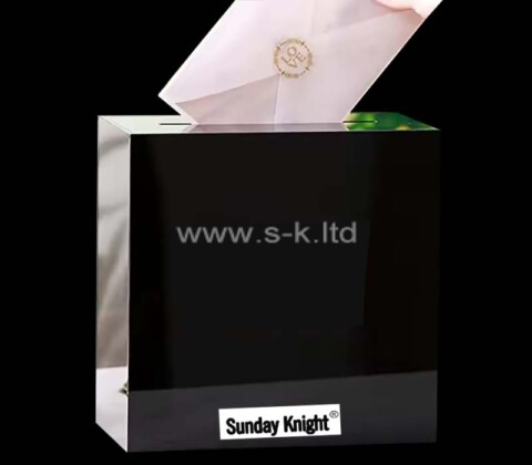 Custom wholesale acrylic wishing card box for wedding