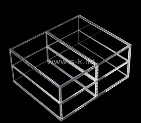 Custom wholesale acrylic 2 tiers showcase