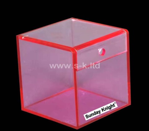 Custom wholesale acrylic skincare box with lid