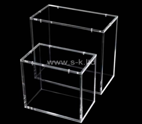 Custom wholesale acrylic makeup burshes magnetic box