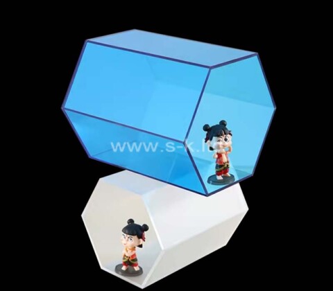 Custom wholesale acrylic hexagon storage box