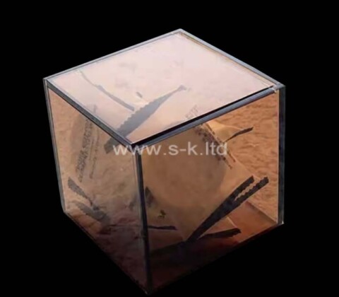 Custom wholesale translucent brown acrylic box