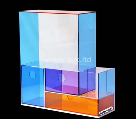 Custom wholesale acrylic multi drawers organizer