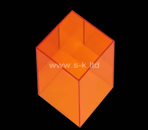 Custom wholesale translucent orange acrylic box