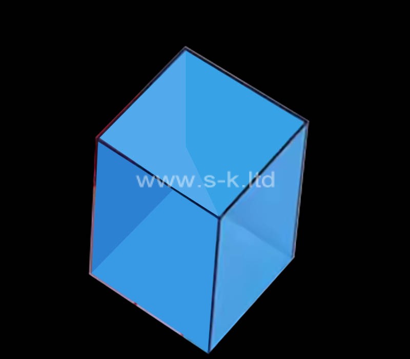 Custom wholesale translucent blue acrylic box