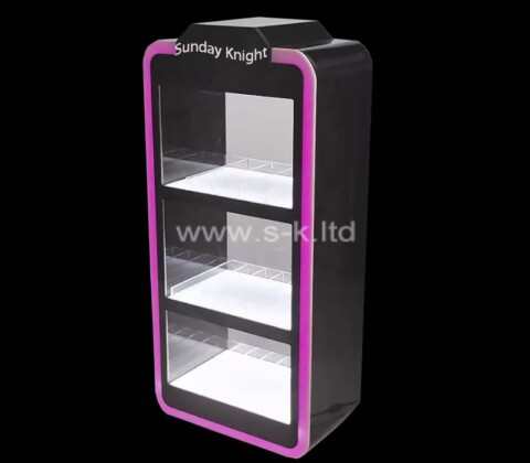 Custom wholesale acrylic retail LED display cabinet