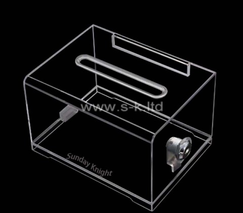 Custom wholesale plexiglass suggestion collection box