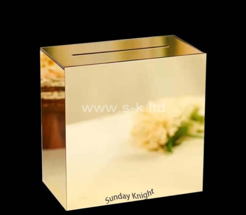 Custom wholesale plexiglass wedding card box