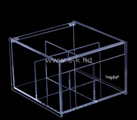 Custom wholesale acrylic display case with dividers