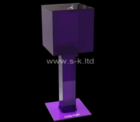 Custom wholesale plexiglass floor standing ballot box