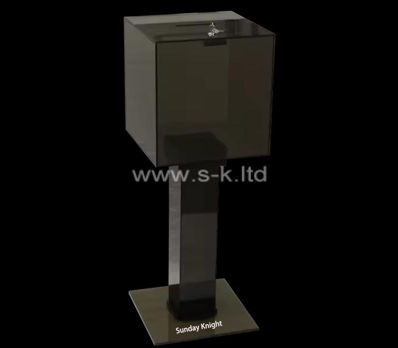 Custom wholesale acrylic floor standing ballot box