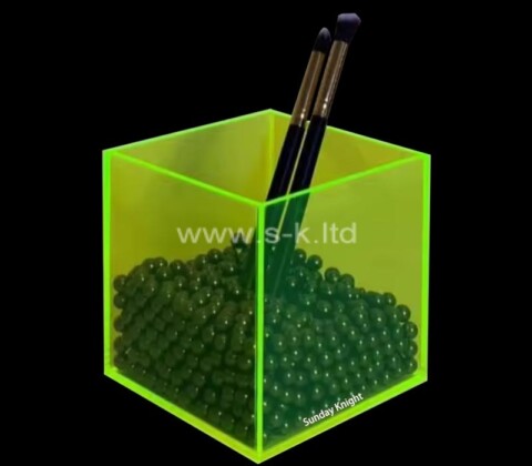Custom wholesale acrylic cosmetics brushes storage box