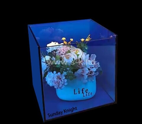 Custom wholesale acrylic dustproof dry flower display box