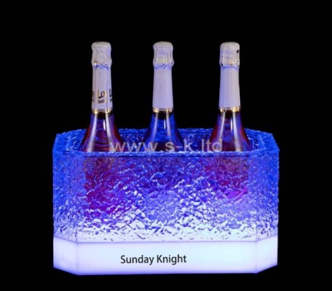 Custom wholesale acrylic party luminous beer ice bucket