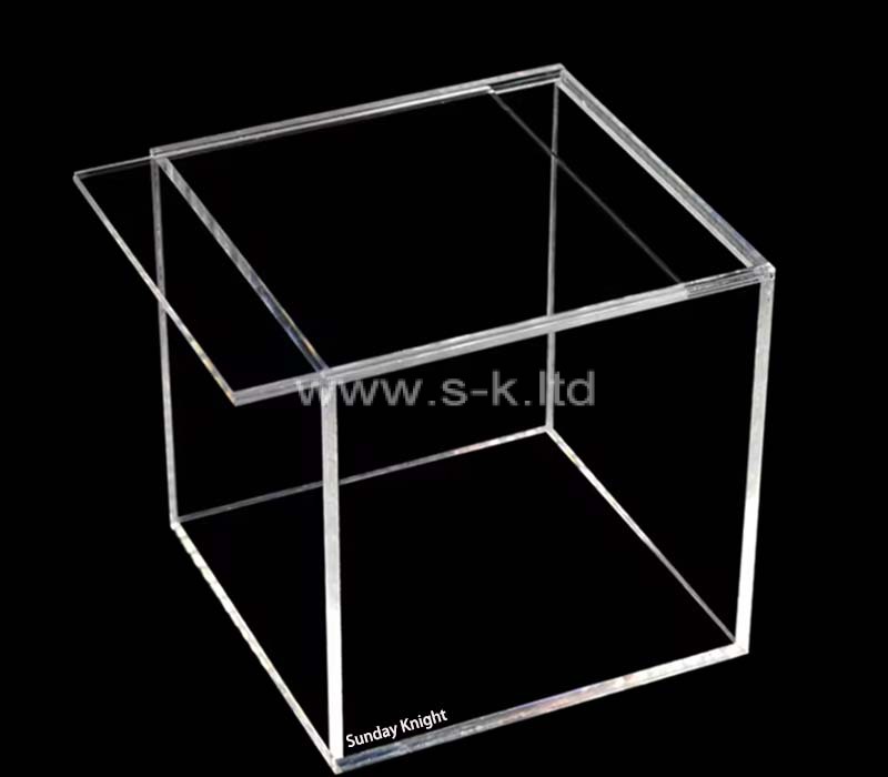 Custom wholesale acrylic showcase with sliding lid