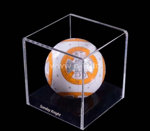 Custom acrylic football dustproof storage display box