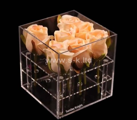 Custom acrylic wedding flower box