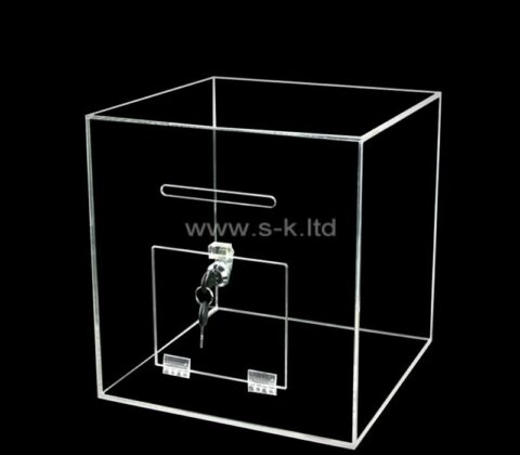 Wholesale custom acrylic lockable ballot box