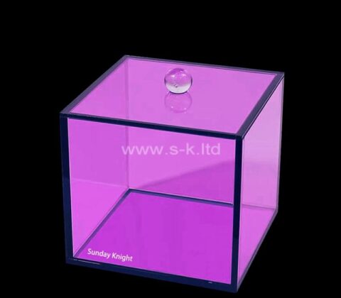 Wholesale custom acrylic display box with lid