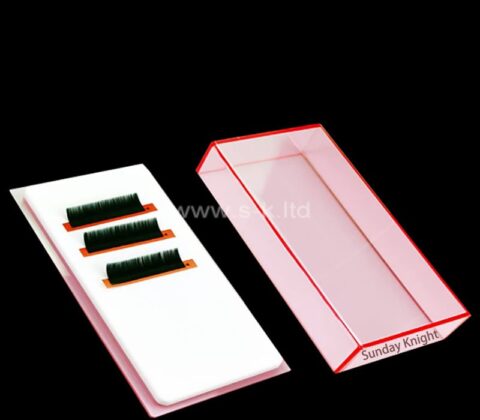 Custom acrylic eyelash extension plate box