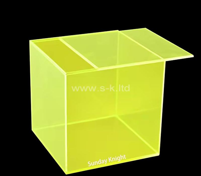 Custom acrylic sliding cover storage box