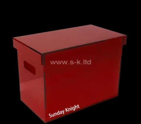 Custom acrylic container with handles