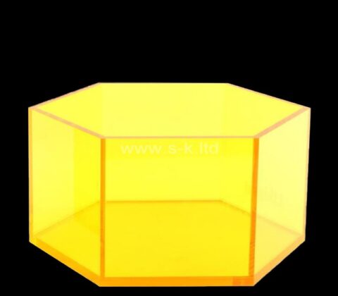 Wholesale custom acrylic hexagon storage box