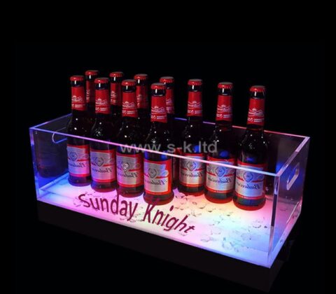 Wholesale custom acrylic bar beer LED bucket