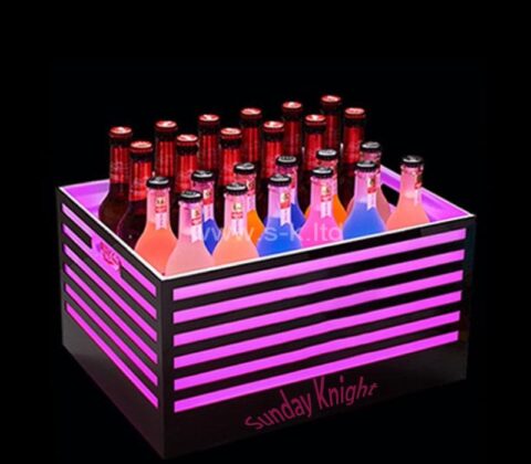 Wholesale custom acrylic KTV beer cocktail LED bucket