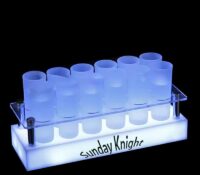 Wholesale custom acrylic KTV shot glass LED holder