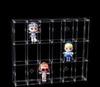 Wholesale custom acrylic wall multi dividers display cabinet