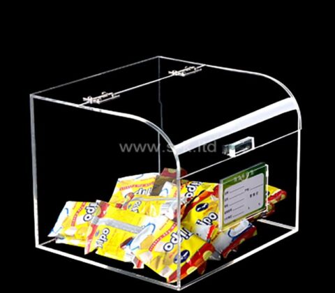 Wholesale custom acrylic supermarket snacks box