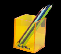 Wholesale custom acrylic desktop pencil holder box