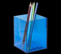 Wholesale custom acrylic desktop pen holder box