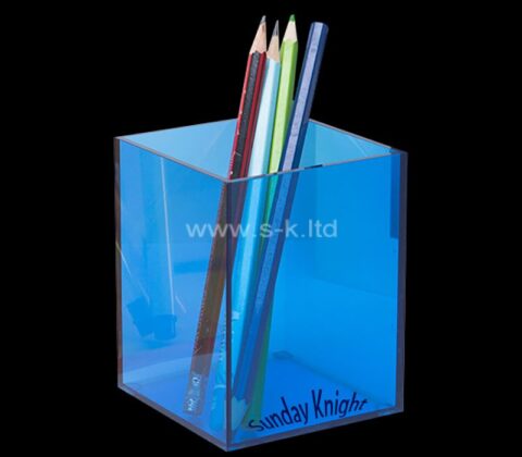 Wholesale custom acrylic desktop pen holder box